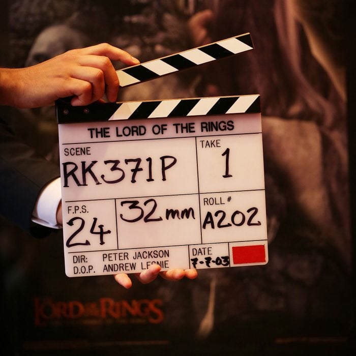 Lord Of The Rings Film Props Up For Auction Clapper Board from Lord of the Rings Trilogy