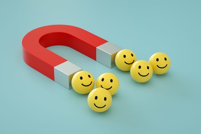 Magnet, Social Media Marketing, Emoji with Smiley Face
