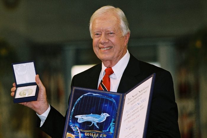 Jimmy Carter Accepts Nobel Peace Prize