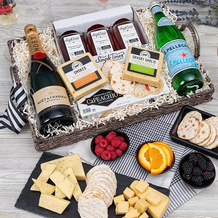 Gourmet Gift Baskets Champagne And Mimosa Basket