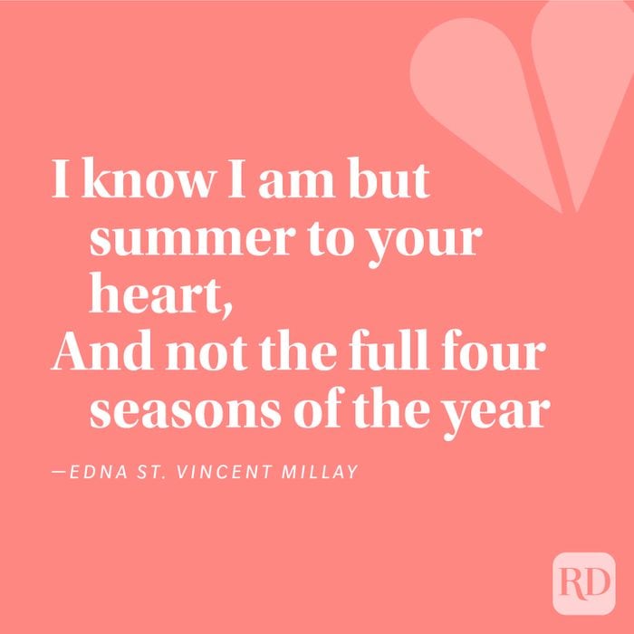 Love Poem Edna St. Vincent Millay