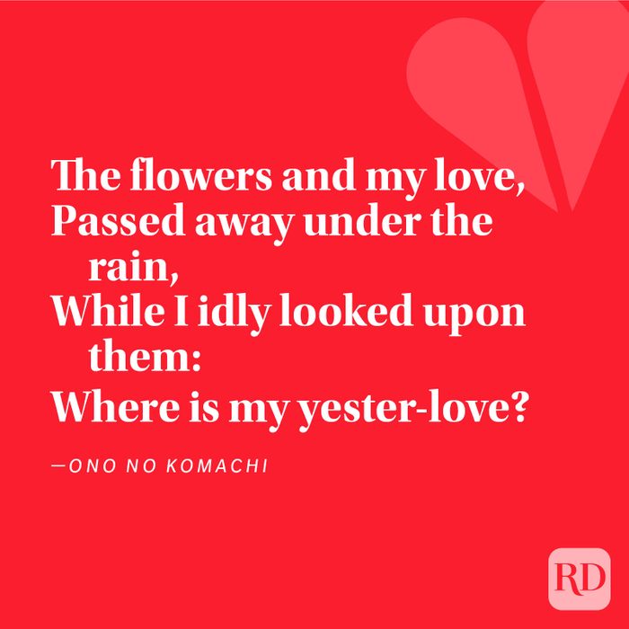 Love Poem Ono no Komachi