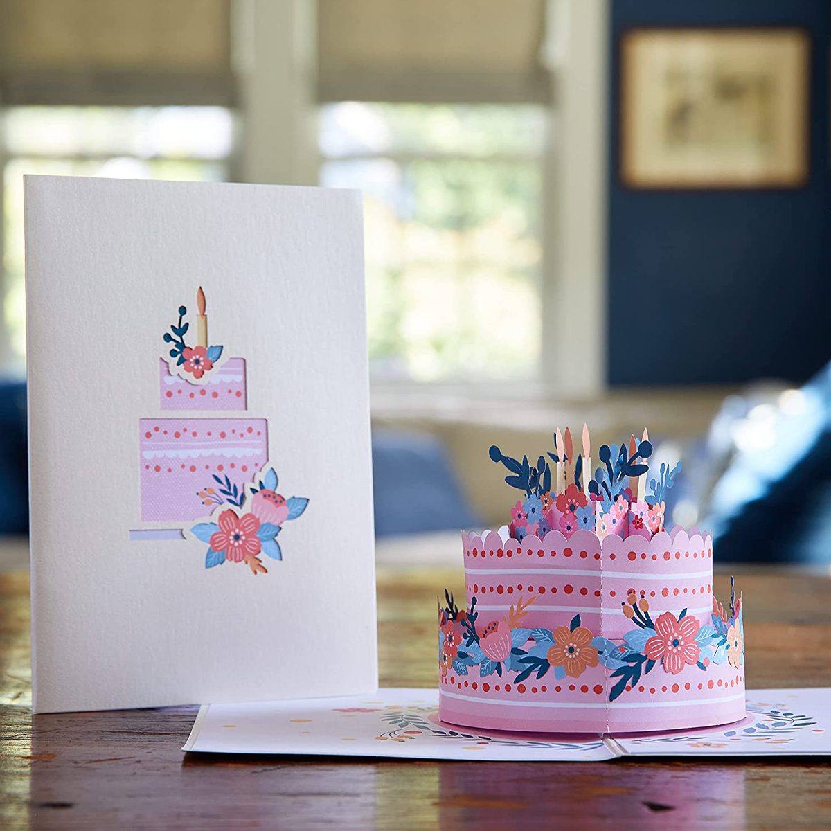 Lovepop Floral Birthday Cake Pop Up Card