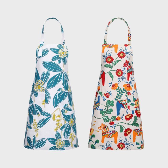 Floral Apron With Pockets
