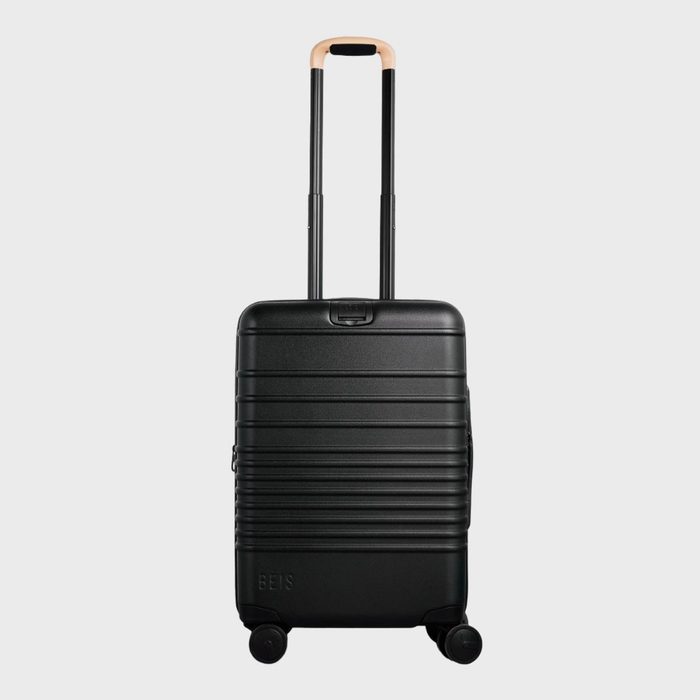 The hard shell carry-on roller with 360-degree rolling wheels