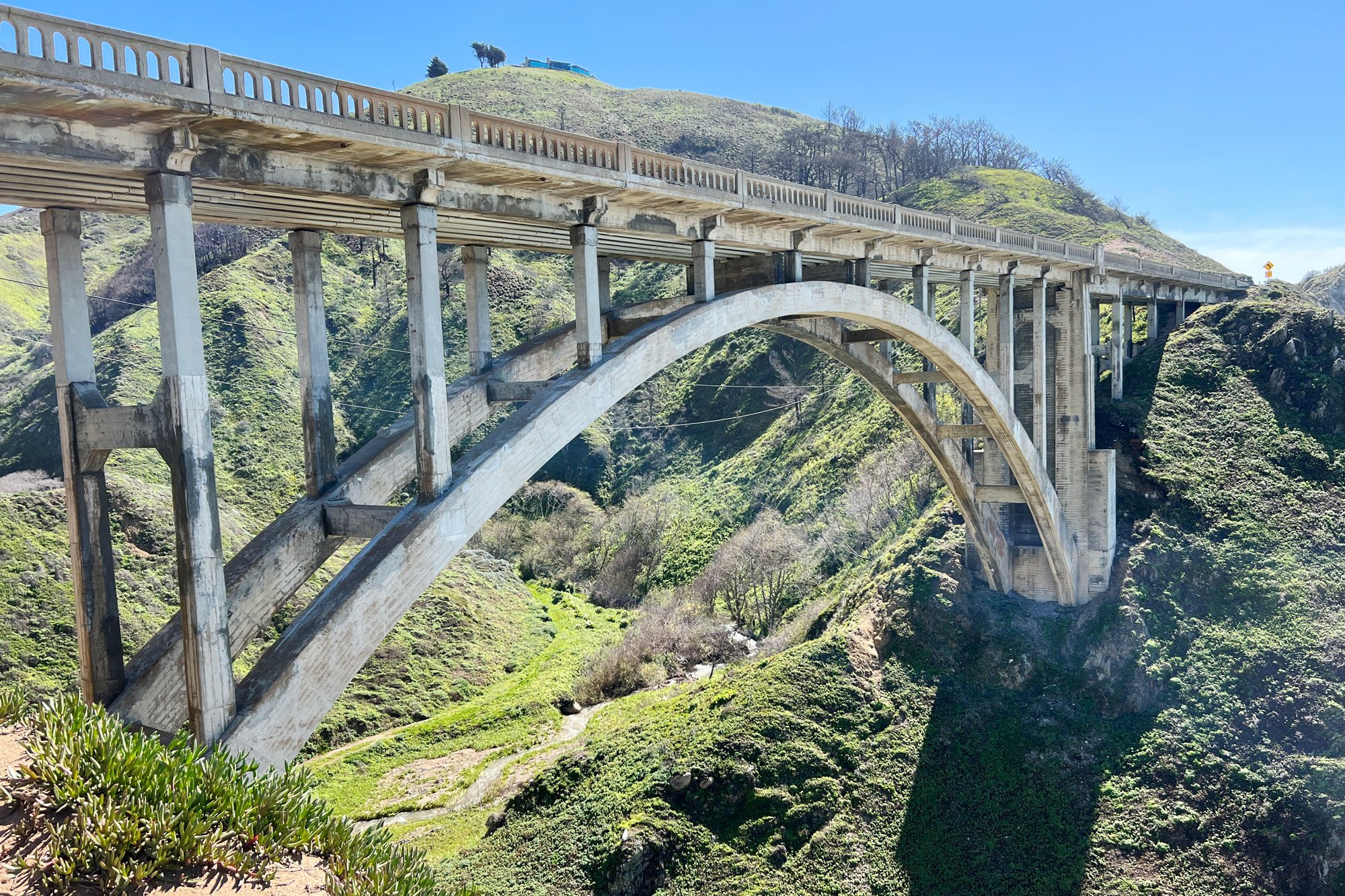 Bixby Canyon Bridge in Big Sur California along Pacific Coast Highway