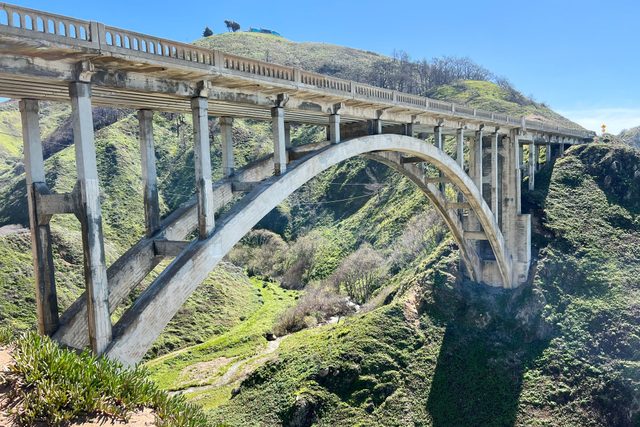 Bixby Canyon Bridge in Big Sur California along Pacific Coast Highway