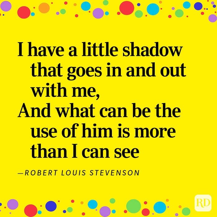 “My Shadow” by Robert Louis Stevenson