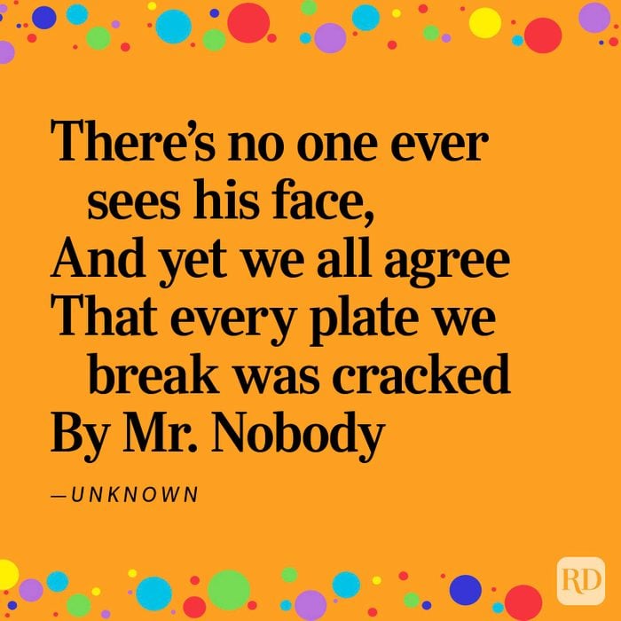 “Mr. Nobody” (author unknown)