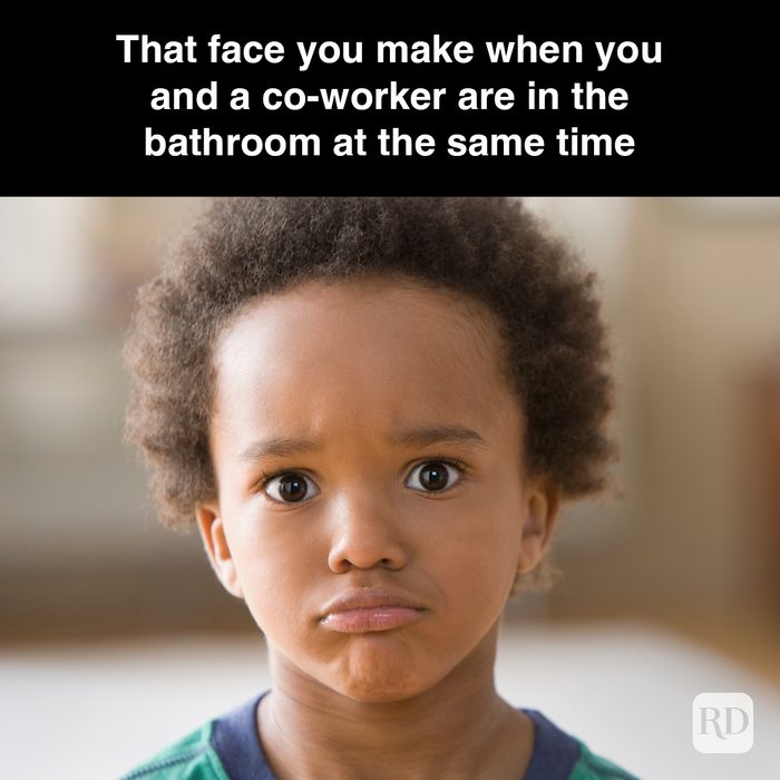 58 That Face You Make When You And A Co Worker Are In The Bathroom At The Same Time Gettyimages 145062159