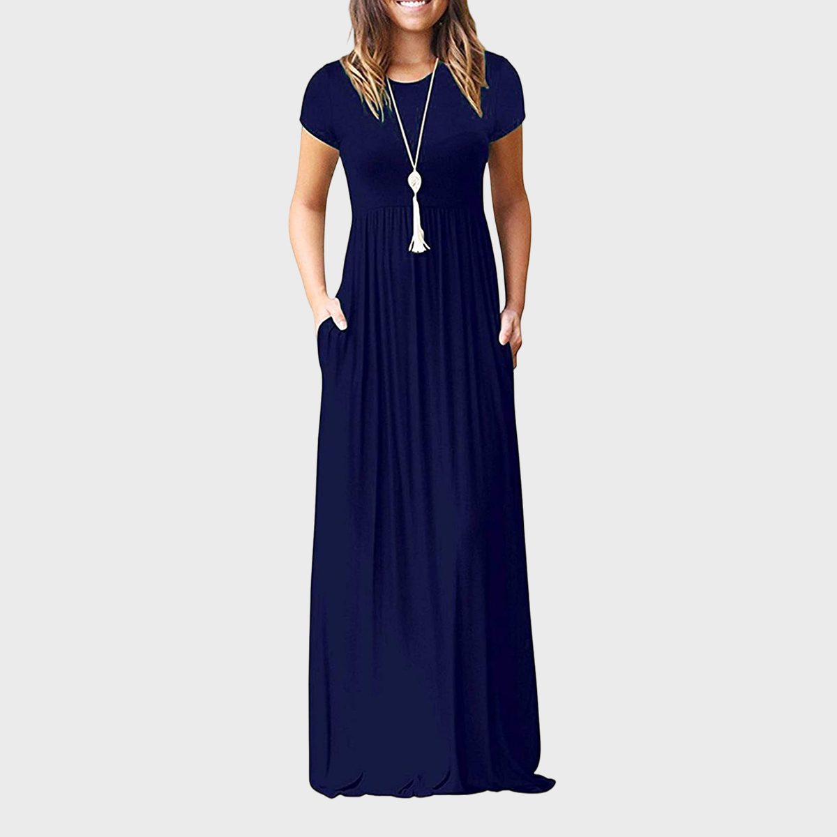 Casual Maxi Dress With Pockets