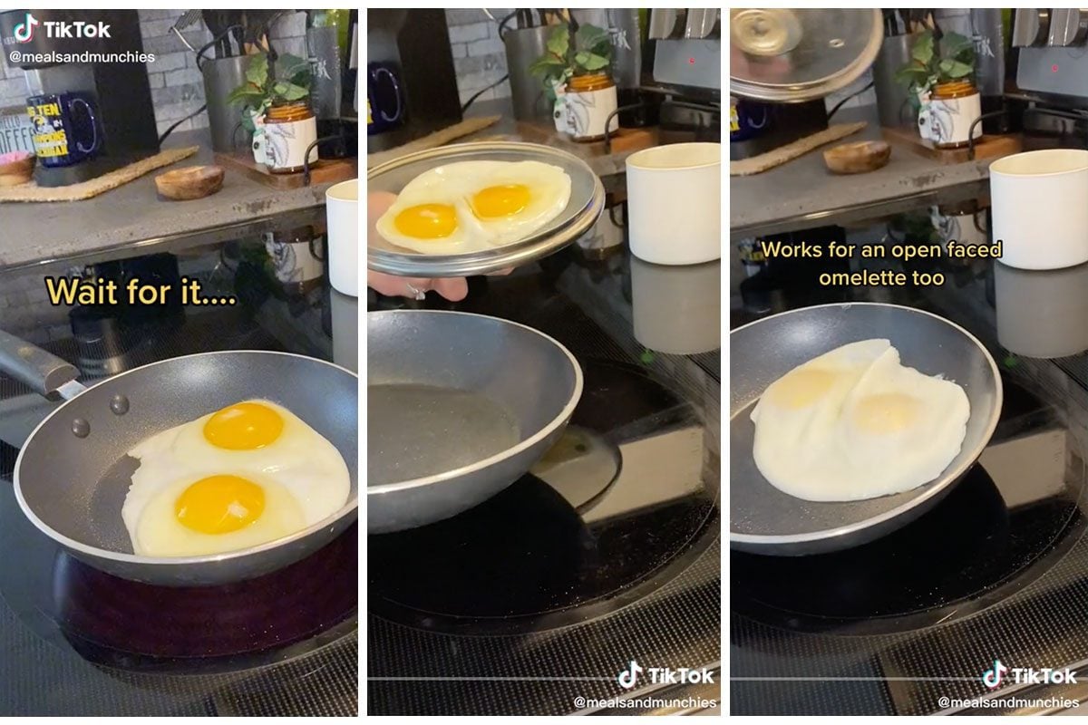 Why are frying pans higher in the middle so that things like eggs