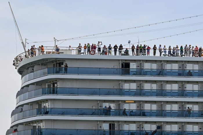 people on a cruise deck