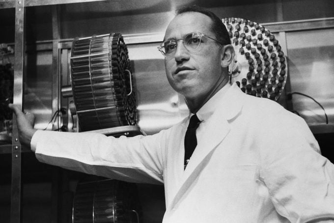 Jonas Salk in his Laboratory