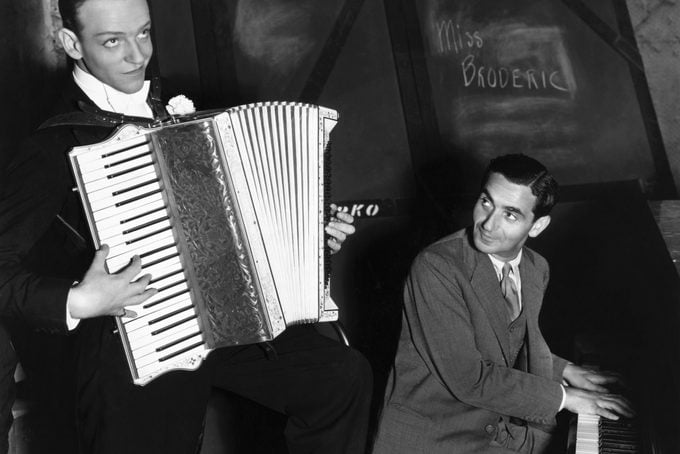 Fred Astaire and Irving Berlin Playing Instruments