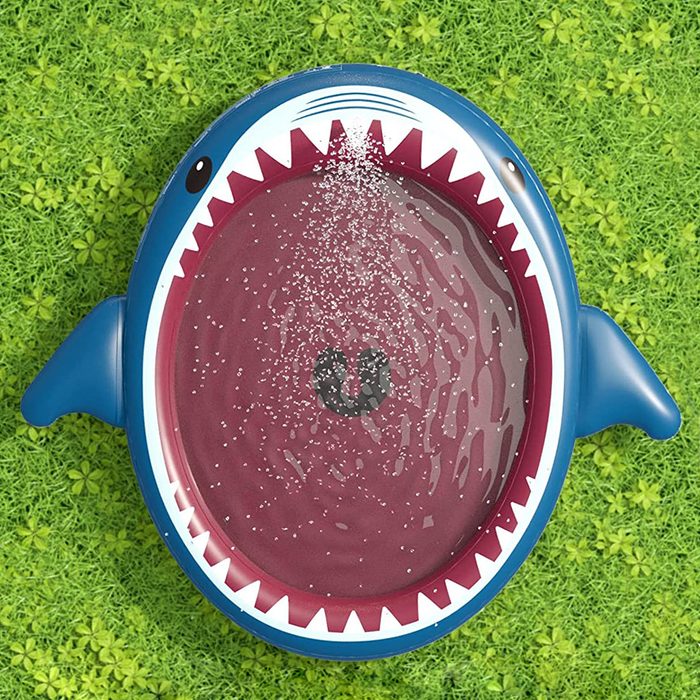 Jasonwell Shark Inflatable Kiddle Pool And Sprinkler