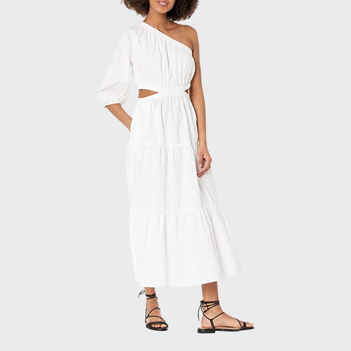 One Shoulder Tiered Midi Dress Ecomm Via Amazon.com