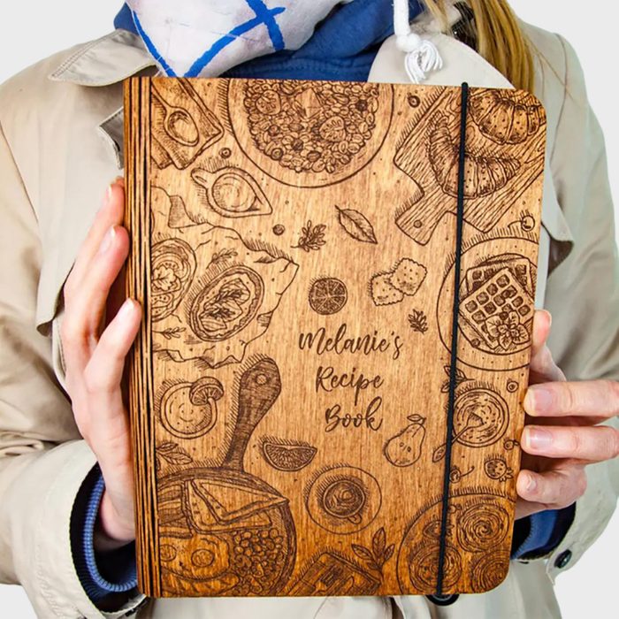 Personalized Wooden Recipe Book