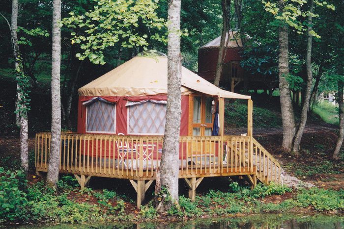 Natahala Yurts at Falling Waters Resort, Bryson City, North Carolina