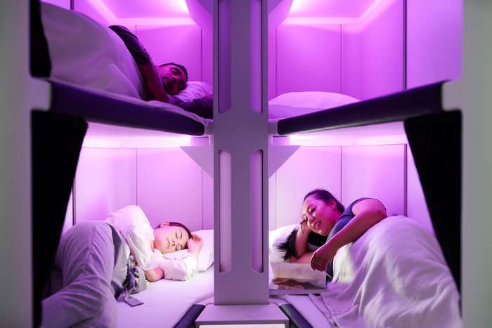 Skynest Pods Bunk Beds In The Sky Courtesy Air New Zealand