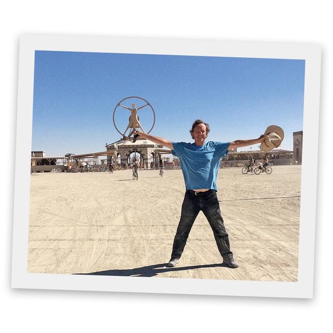 Peter Carter at the Burning Man festival