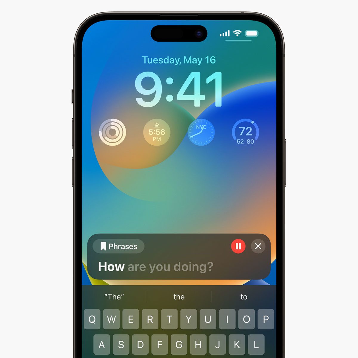 Iphone Lockscreen Apple Accessibility Personal Speech Feature Courtesy Apple