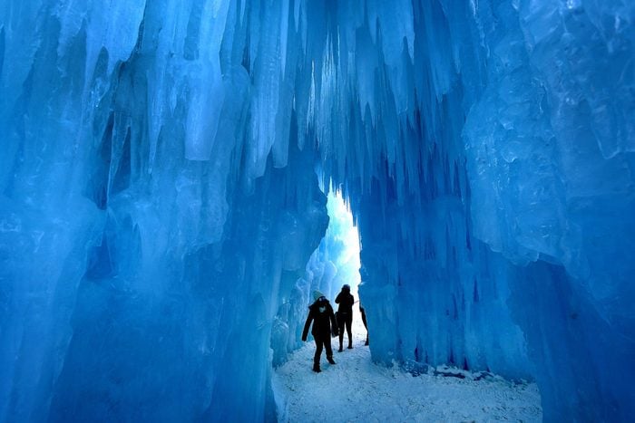 Ice Castles at a hidden gem attraction In New Hampshire
