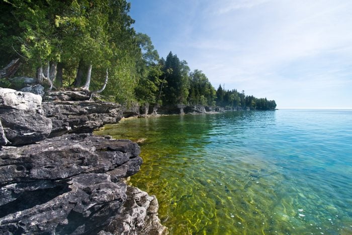 Cave Point - Lake Michigan Coastline - Door County, Wisconsin
