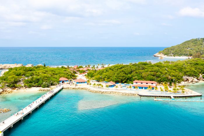 Beach and tropical resort, Labadee island, Haiti.