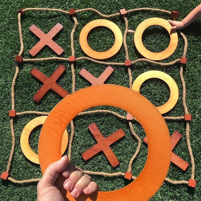 Giant Wooden Tic Tac Toe Game