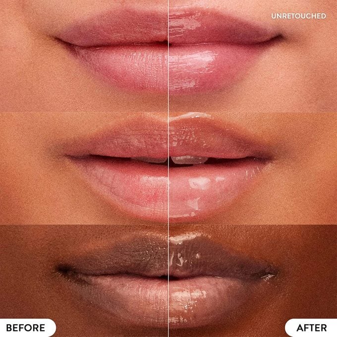 before and after Laneige Lip Sleeping Mask