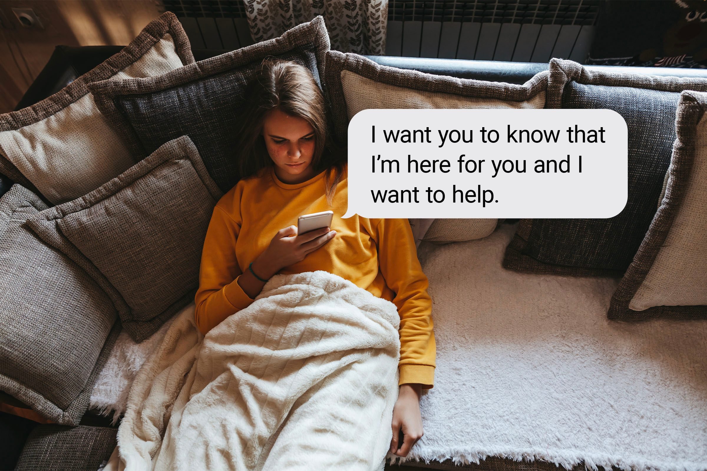 Perfectly Worded Texts To Send Someone With Depression 2 Gettyimages 1287961338