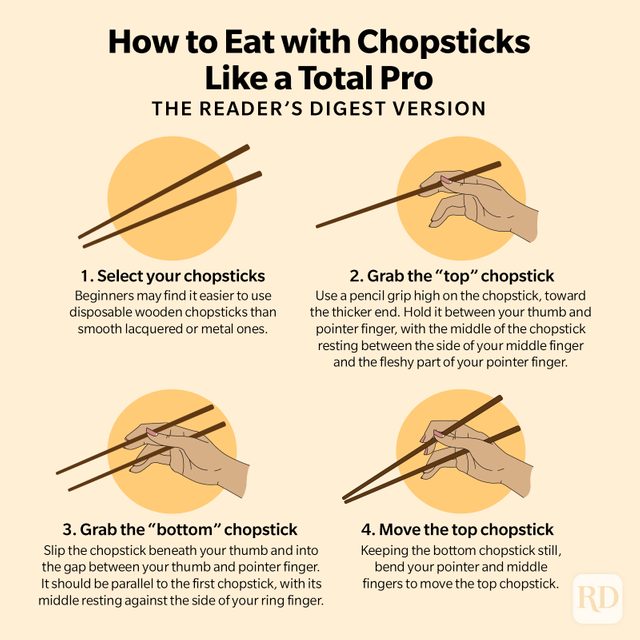 How To Eat With Chopsticks Like An Absolute Pro infographic