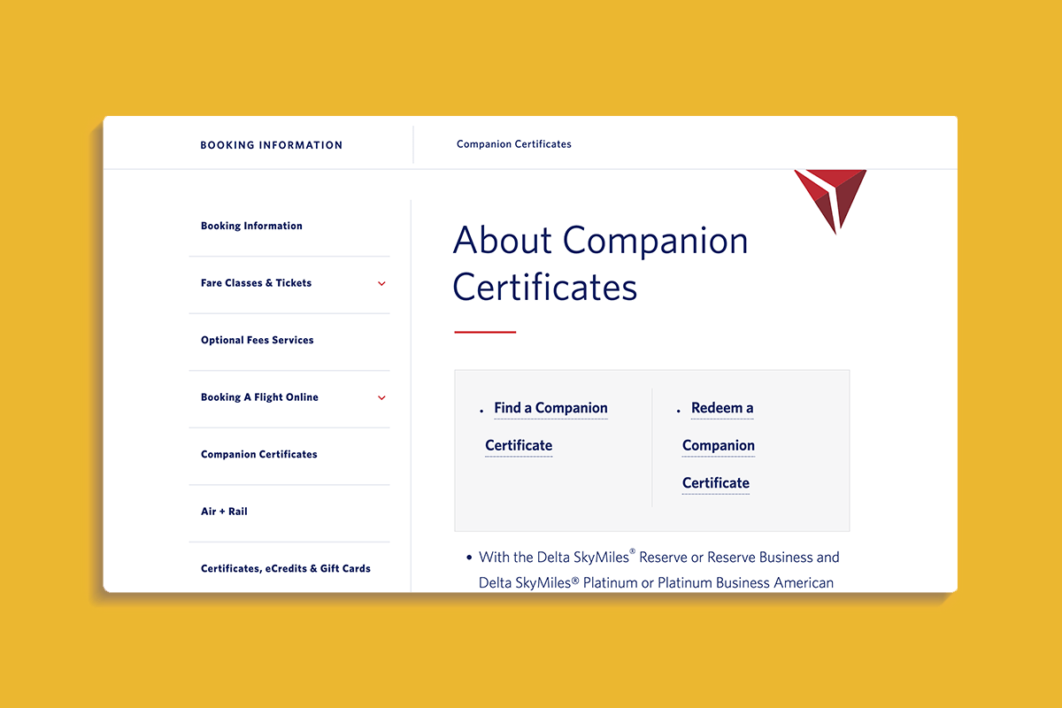 Delta Companion Pass