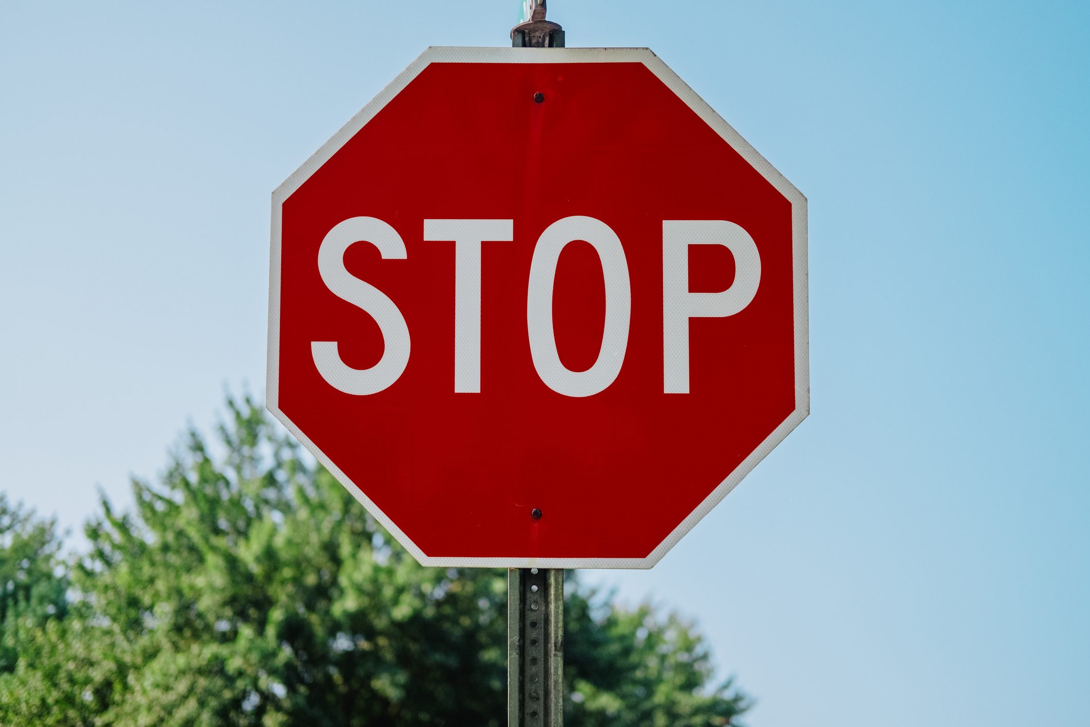 Stop Sign at Intersection
