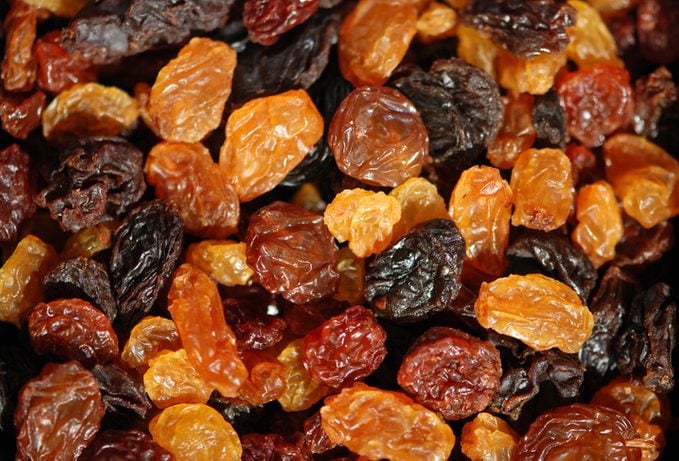 Different sorts of sundried Raisins