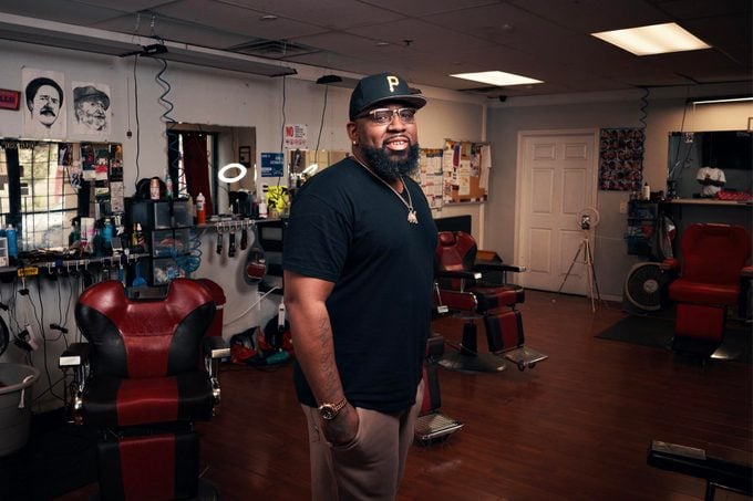 Barber Craig Elston opened his doors to anyone who needed shelter.