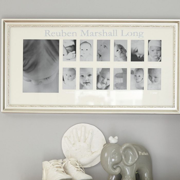 Pottery Barn Kids Silver Leaf First Year Frame