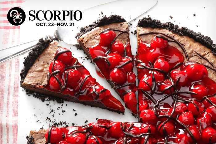 Scorpio - Chocolate cherry tart