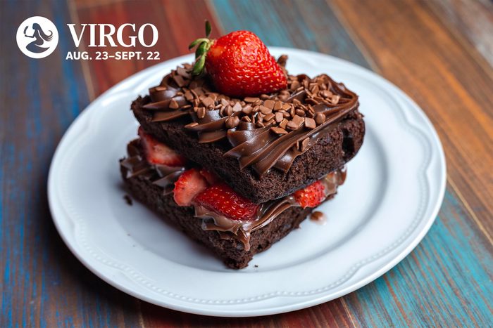 Virgo - Strawberry layer brownie