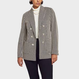 Rd Ecomm Knit Jacquard Faux Double Breasted Patch Jacket Via Aneeklein.com