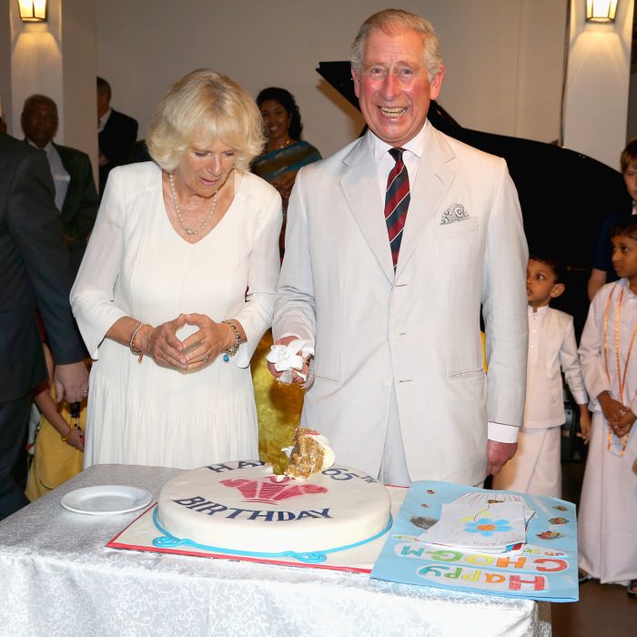 King Charles with Birthday cake