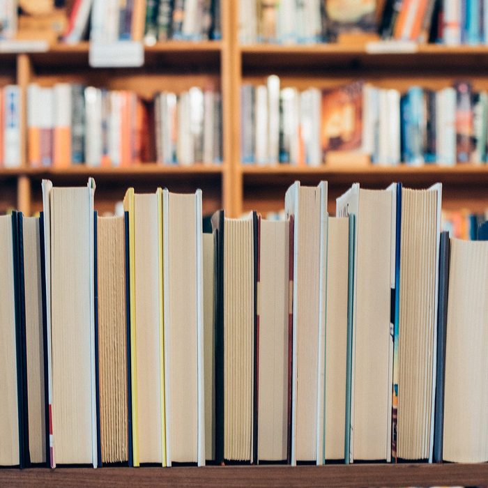 Row Of Backwards Books In A Bookstore Shutterstock 685511866