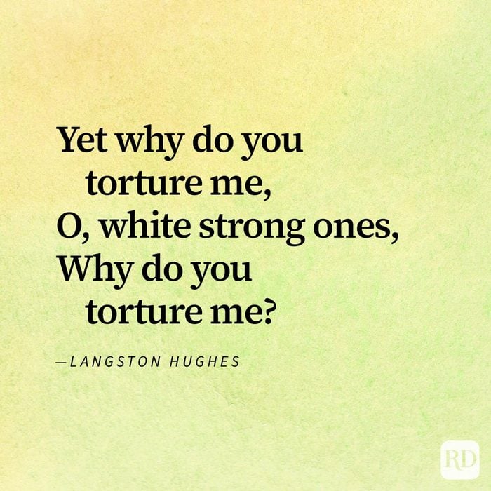 Powerful poem The White Ones everyone needs to read by Langston Hughes on watercolour yellow background