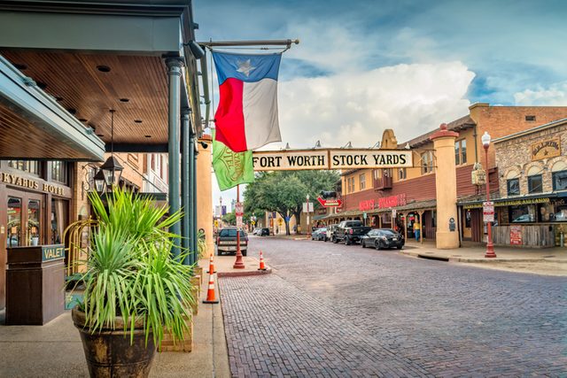Stockyards Historic District in Fort Worth, Texas