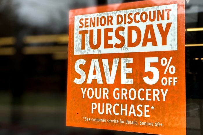 Senior citizen discount grocery store
