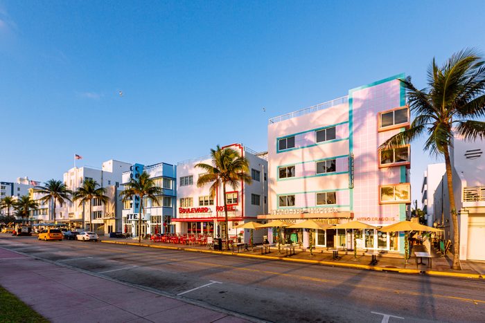 Art Deco hotels in South Beach, Miami, USA
