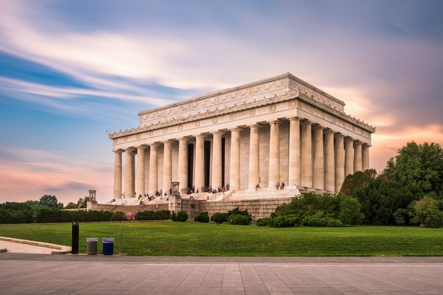 Lincoln Memorial in Washington DC, USA.