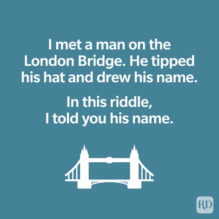 I Met A Man On The London Bridge Riddle