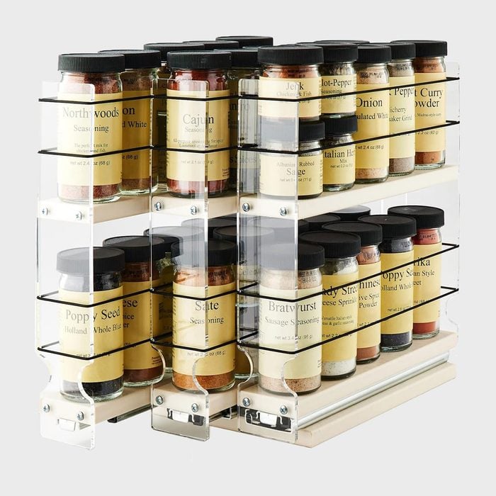Vertical Spice Cabinet Mounted Spice Rack 